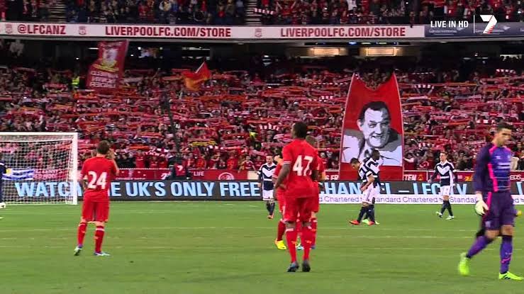 Liverpool Football Club play at the MCG in 2013